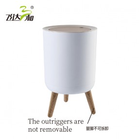 TG3390  Tall wooden trash can
